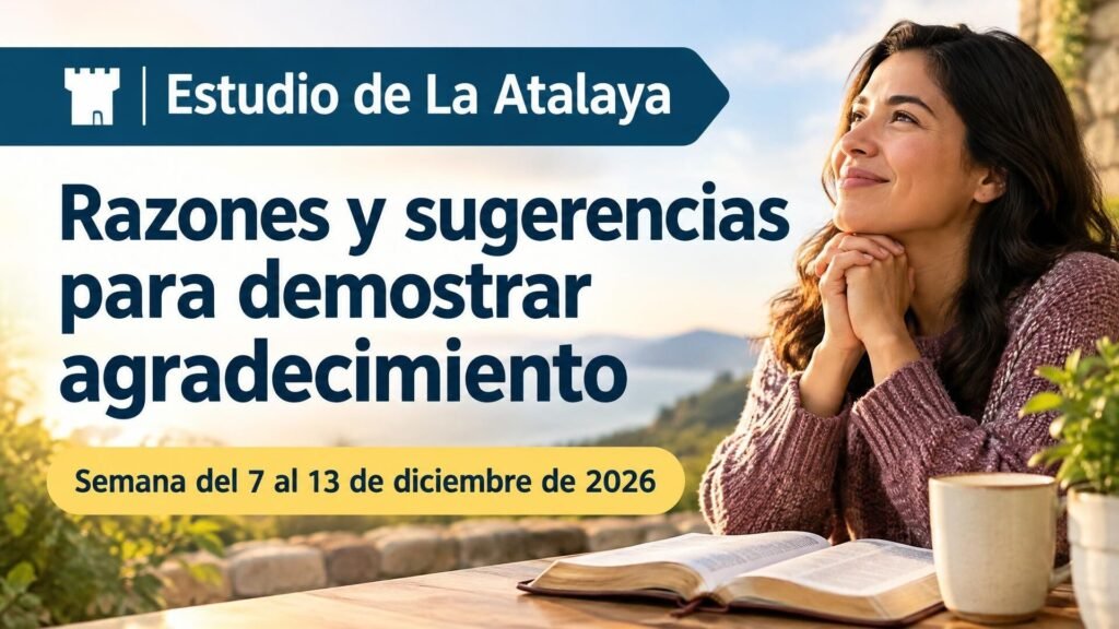 Estudio de La Atalaya para la semana del 7 al 13 de diciembre de 2026