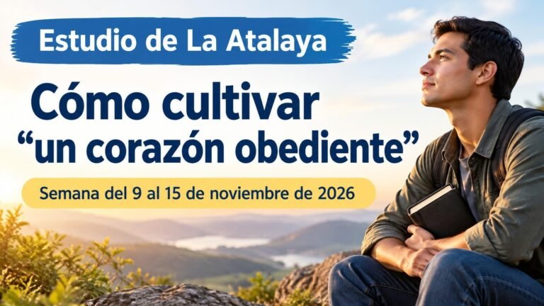 Estudio de La Atalaya para la semana del 9 al 15 de noviembre de 2026