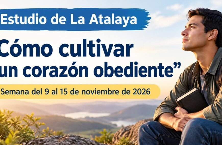 Estudio de La Atalaya para la semana del 9 al 15 de noviembre de 2026