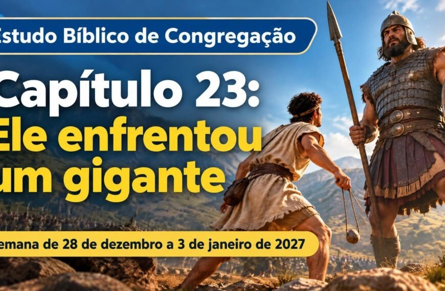 Estudo Bíblico de Congregação para a semana de 28 de dezembro de 2026 a 3 de janeiro de 2027
