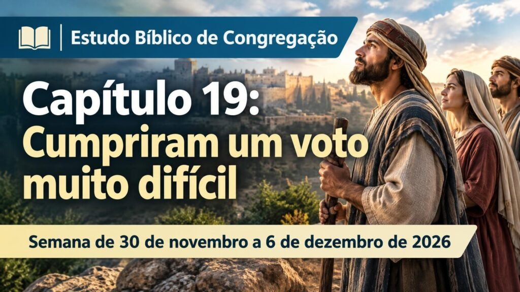 Estudo Bíblico de Congregação para a semana de 30 de novembro a 6 de dezembro de 2026