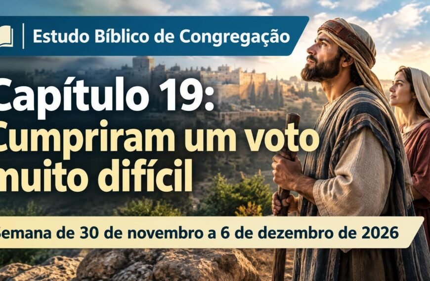Estudo Bíblico de Congregação para a semana de 30 de novembro a 6 de dezembro de 2026