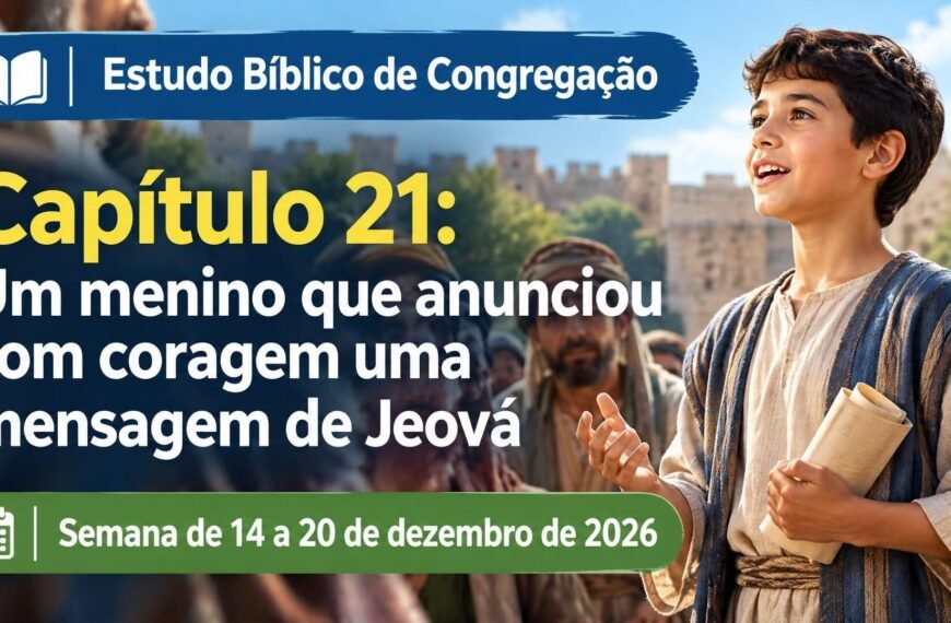 Estudo Bíblico de Congregação para a semana de 14 a 20 de dezembro de 2026