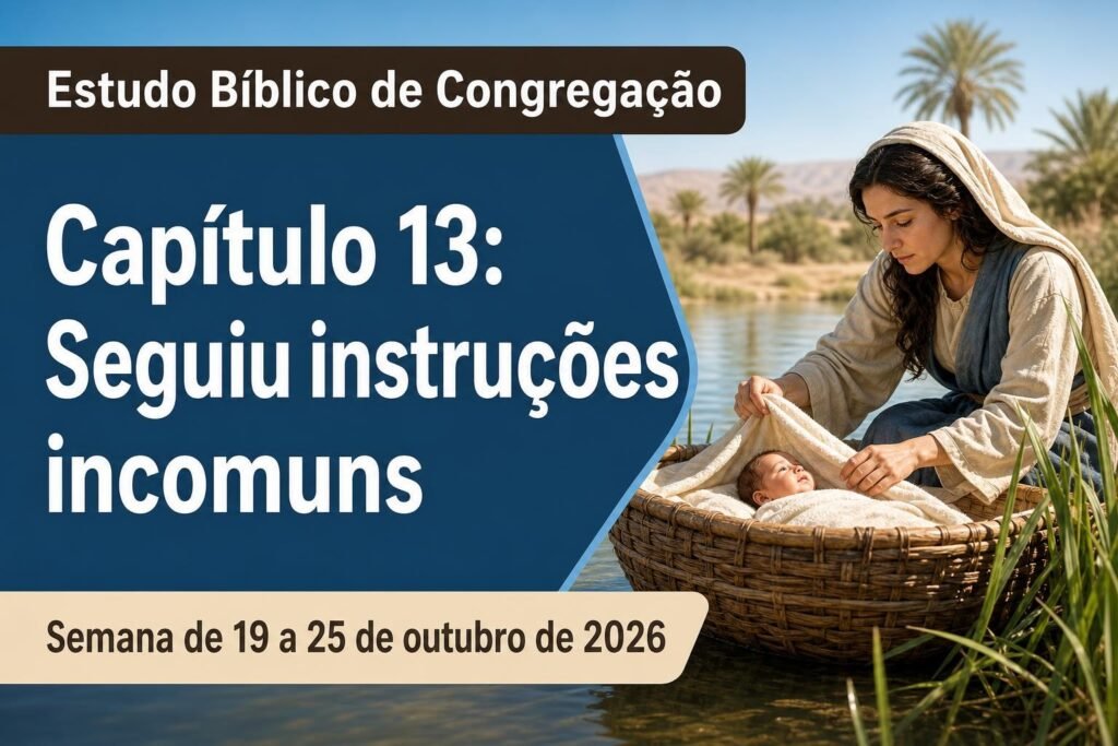 Estudo Bíblico de Congregação para a semana de 19 a 25 de outubro de 2026