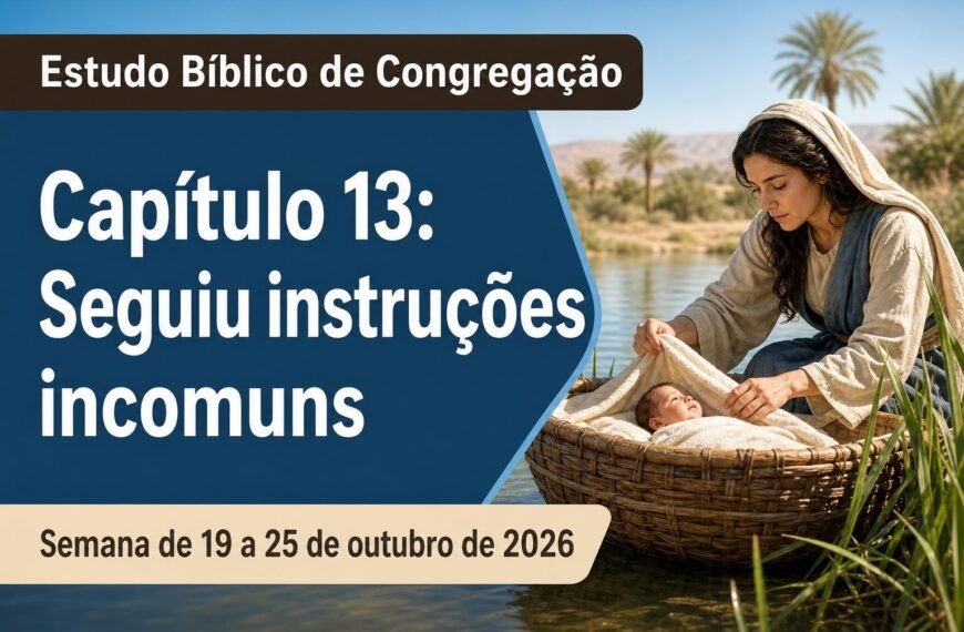 Estudo Bíblico de Congregação Estudo Bíblico de Congregação para a semana de 19 a 25 de outubro de 2026