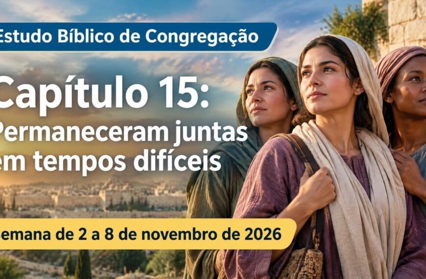 Estudo Bíblico de Congregação para a semana de 2 a 8 de novembro de 2026