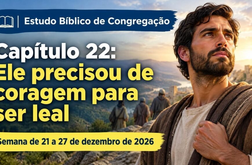 Estudo Bíblico de Congregação para a semana de 21 a 27 de dezembro de 2026