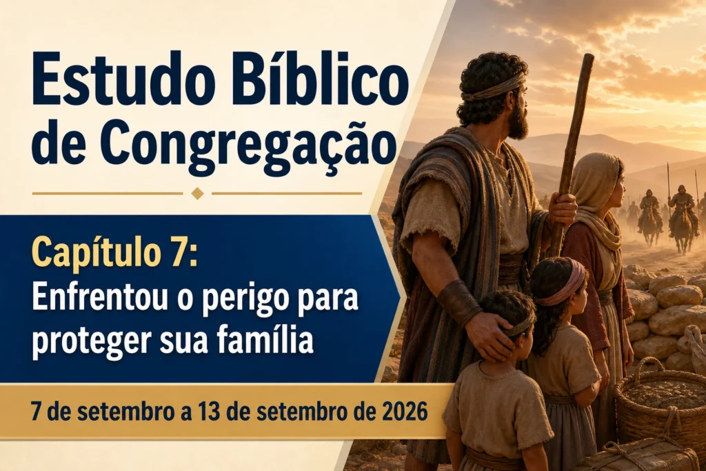 Estudo Bíblico de Congregação para a semana de 7 a 13 de setembro de 2026 Estudo Bíblico de Congregação para a semana de 7 a 13 de setembro de 2026
