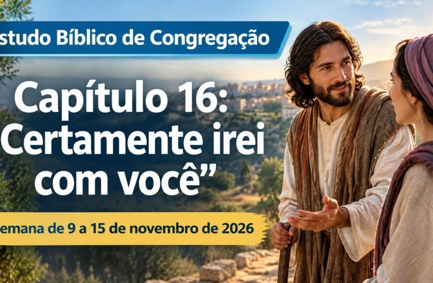 Estudo Bíblico de Congregação para a semana de 9 a 15 de novembro de 2026