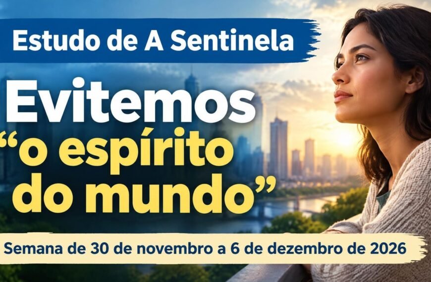 Estudo de A Sentinela Estudo da Sentinela para a semana de 30 de novembro a 6 de dezembro de 2026