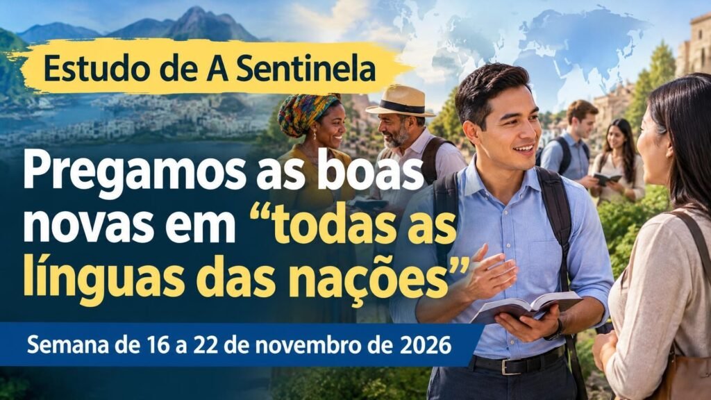 Estudo de A Sentinela para a semana de 16 a 22 de novembro de 2026 Estudo de A Sentinela para a semana de 16 a 22 de novembro de 2026