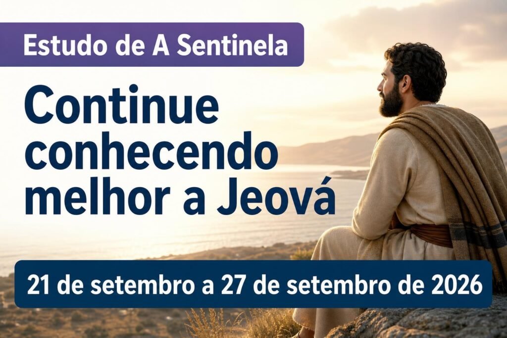 Estudo de A Sentinela para a semana de 21 a 27 de setembro de 2026 Estudo de A Sentinela para a semana de 21 a 27 de setembro de 2026