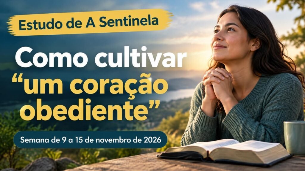 Estudo de A Sentinela para a semana de 9 a 15 de novembro de 2026 Estudo de A Sentinela para a semana de 9 a 15 de novembro de 2026