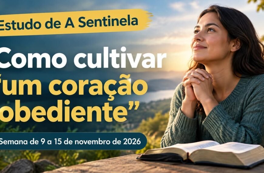Estudo de A Sentinela para a semana de 9 a 15 de novembro de 2026