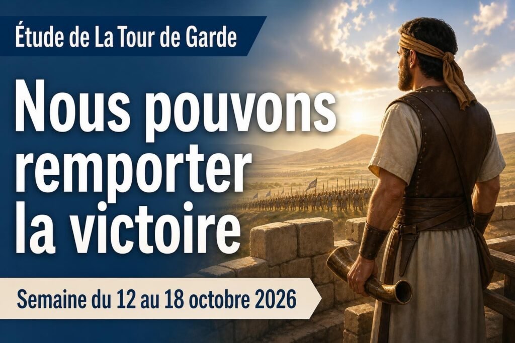 Étude de La Tour de Garde pour la semaine du 12 au 18 octobre 2026