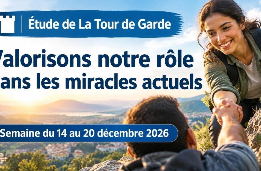 Étude de La Tour de Garde Étude de La Tour de Garde pour la semaine du 14 au 20 décembre 2026