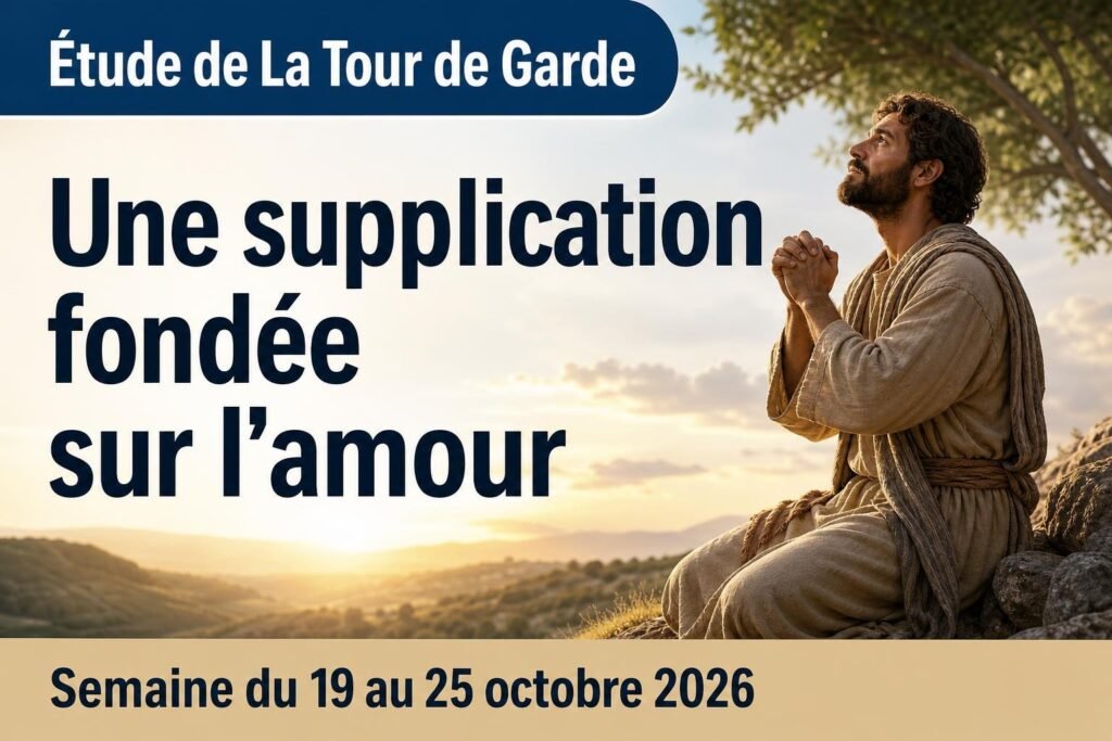 Étude de La Tour de Garde pour la semaine du 19 au 25 octobre 2026