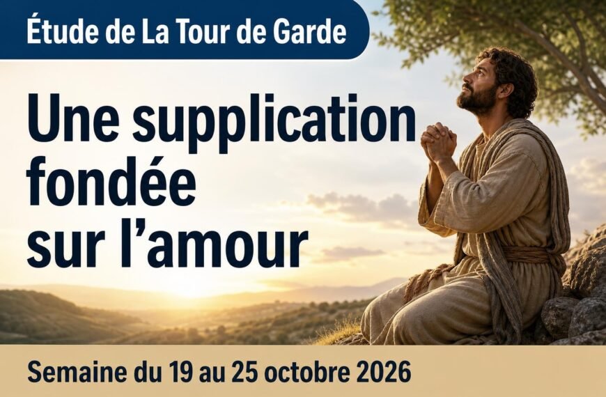 Étude de La Tour de Garde pour la semaine du 19 au 25 octobre 2026