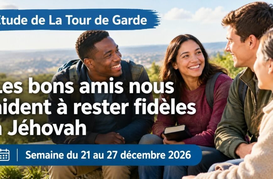 Étude de La Tour de Garde pour la semaine du 21 au 27 décembre 2026
