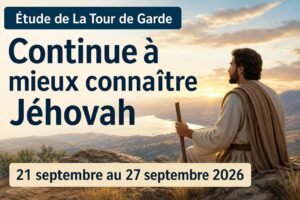 Étude de La Tour de Garde pour la semaine du 21 au 27 septembre 2026