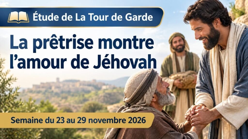 Étude de La Tour de Garde pour la semaine du 23 au 29 novembre 2026 Étude de La Tour de Garde pour la semaine du 23 au 29 novembre 2026