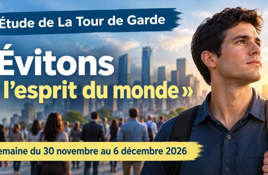 Étude de La Tour de Garde Étude de La Tour de Garde pour la semaine du 30 novembre au 6 décembre 2026