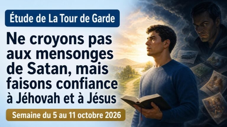 Étude de La Tour de Garde pour la semaine du 5 au 11 octobre 2026