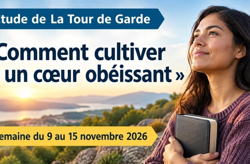 Étude de La Tour de Garde Étude de La Tour de Garde pour la semaine du 9 au 15 novembre 2026