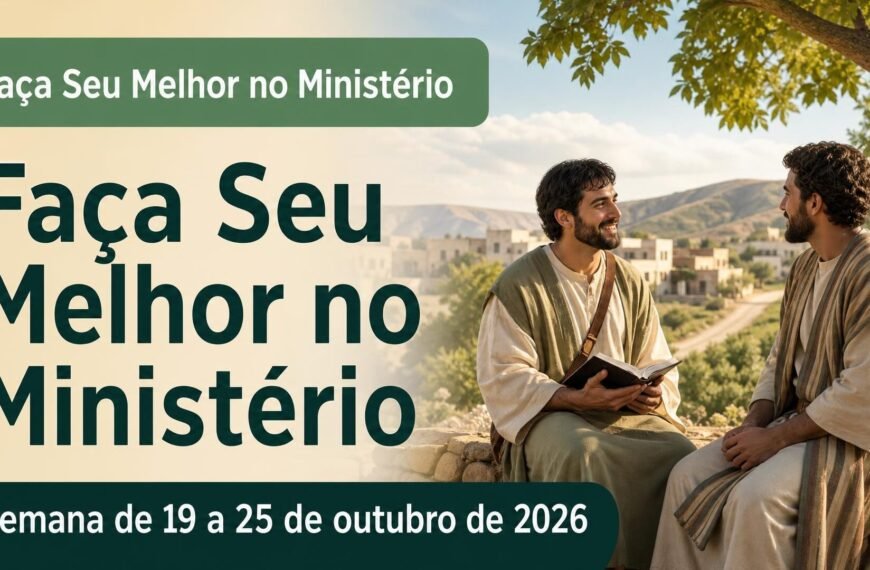 Faça Seu Melhor no Ministério para a semana de 19 a 25 de outubro de 2026