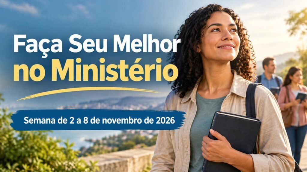 Faça Seu Melhor no Ministério para a semana de 2 a 8 de novembro de 2026 Faça Seu Melhor no Ministério para a semana de 2 a 8 de novembro de 2026