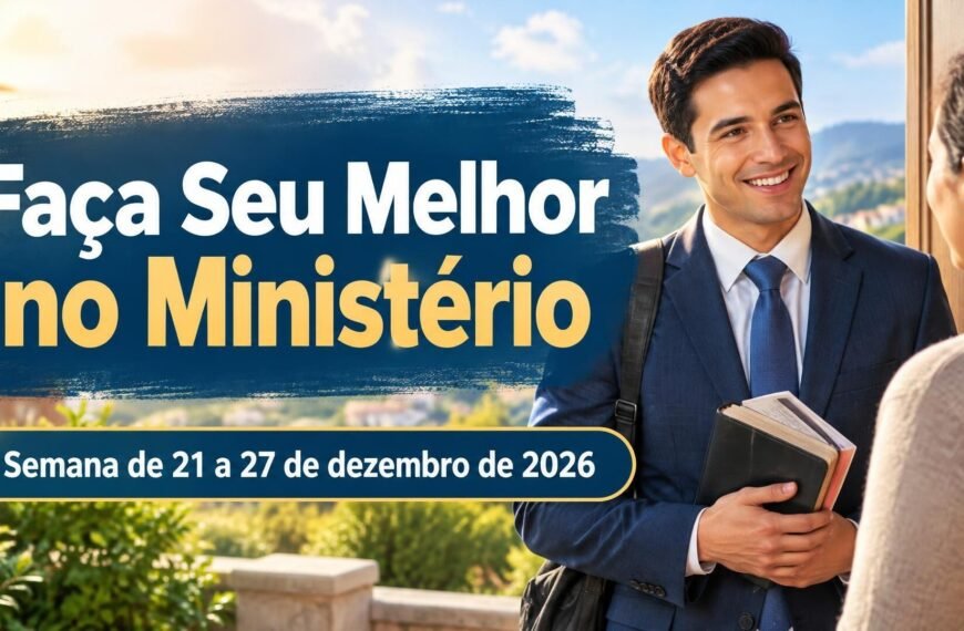 Faça Seu Melhor no Ministério para a semana de 21 a 27 de dezembro de 2026