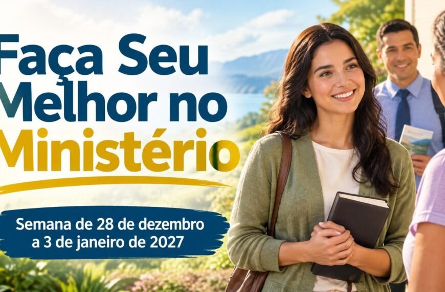 Faça Seu Melhor no Ministério para a semana de 28 de dezembro de 2026 a 3 de janeiro de 2027