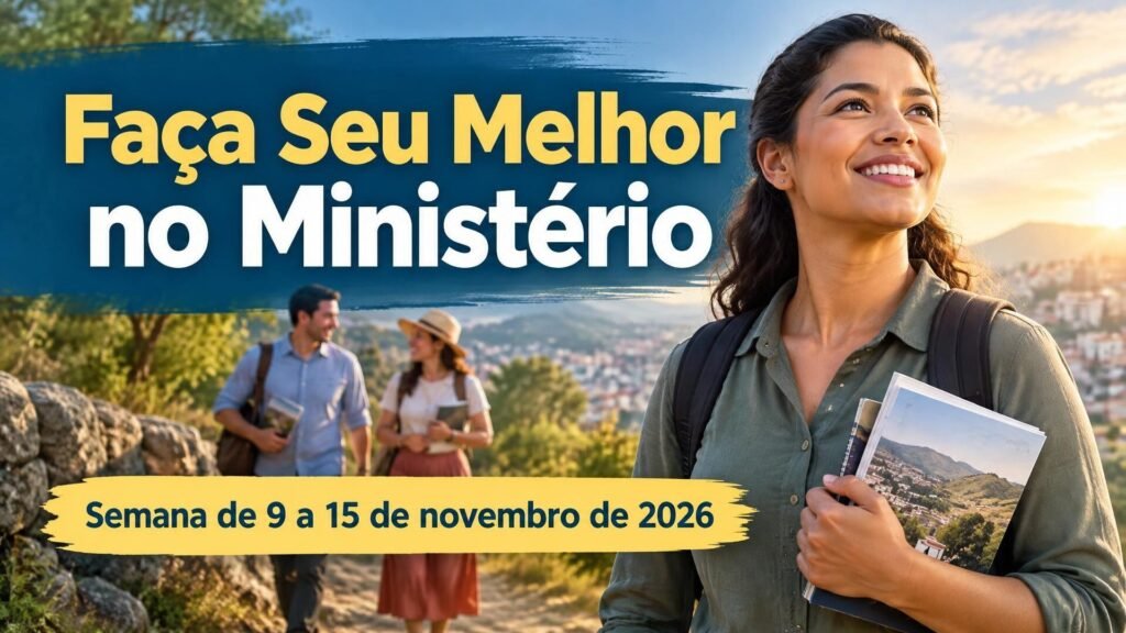 Faça Seu Melhor no Ministério para a semana de 9 a 15 de novembro de 2026