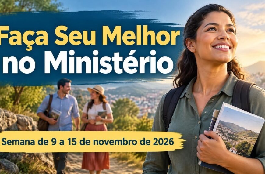Faça Seu Melhor no Ministério para a semana de 9 a 15 de novembro de 2026