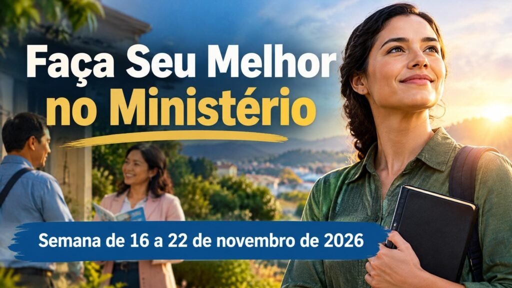 Faça Seu Melhor no Ministério na semana de 16 a 22 de novembro de 2026 Faça Seu Melhor no Ministério na semana de 16 a 22 de novembro de 2026