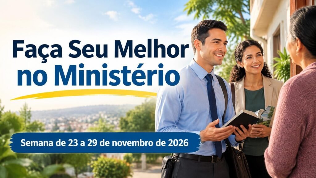 Faça Seu Melhor no Ministério para a semana de 23 a 29 de novembro de 2026