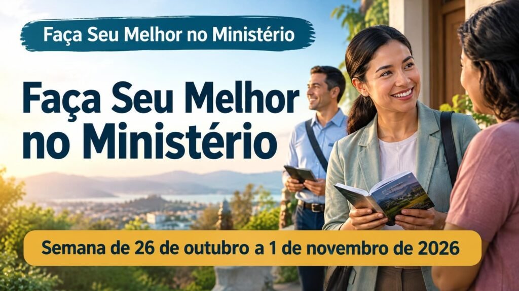 Faça Seu Melhor no Ministério para a semana de 26 de outubro a 1.º de novembro de 2026