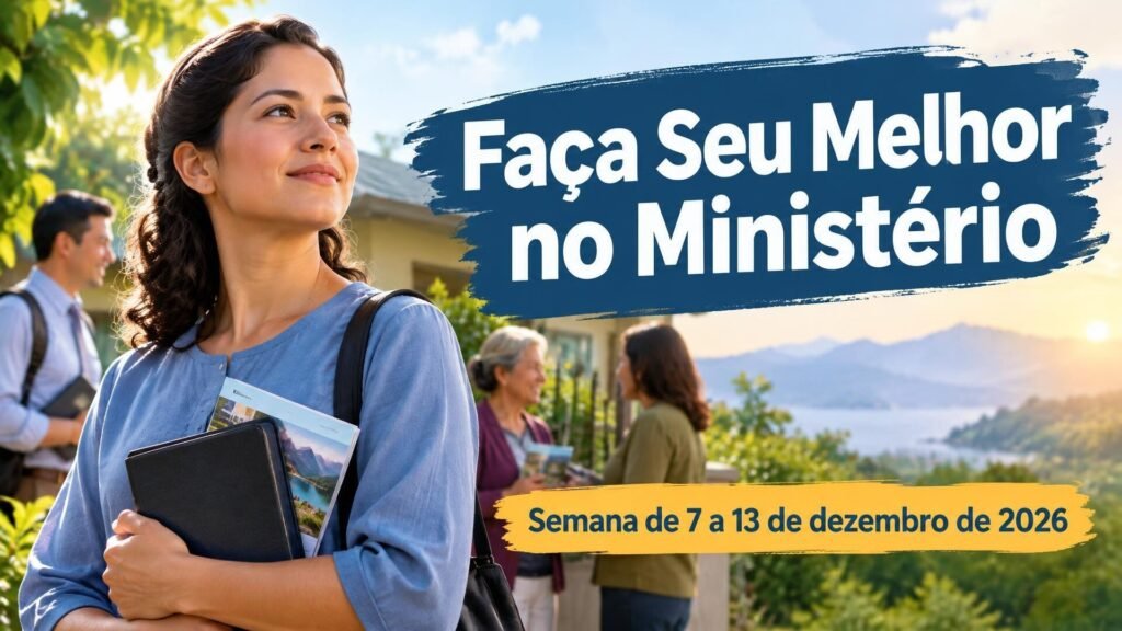 Faça Seu Melhor no Ministério para a semana de 7 a 13 de dezembro de 2026 Faça Seu Melhor no Ministério para a semana de 7 a 13 de dezembro de 2026