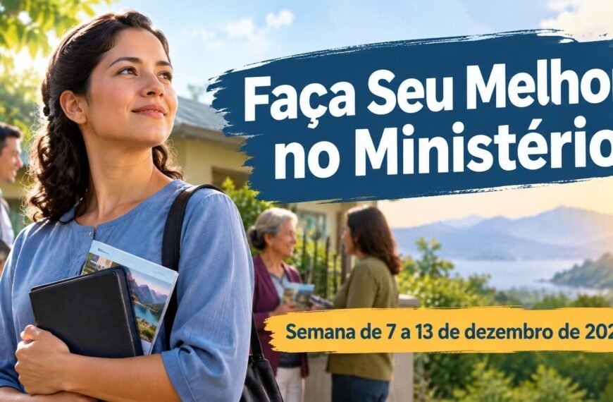 Faça Seu Melhor no Ministério para a semana de 7 a 13 de dezembro de 2026