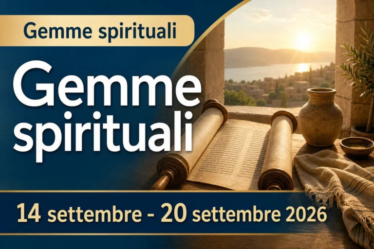 Gemme spirituali per la settimana dal 14 al 20 settembre 2026