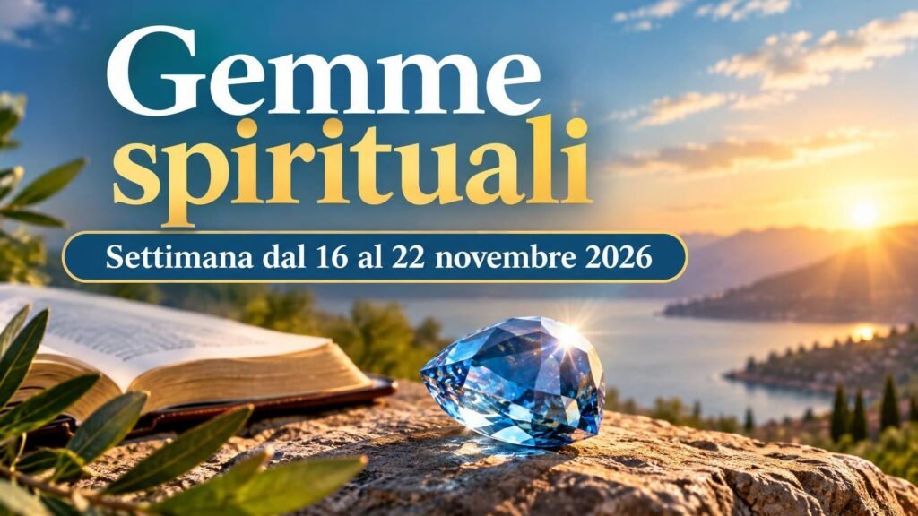 Gemme spirituali per la settimana dal 16 al 22 novembre 2026