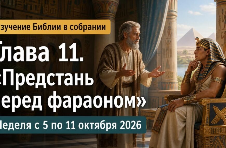 Комментарии к встрече Свидетелей Иеговы Изучение Библии в собрании на неделю с 5 по 11 октября 2026 года