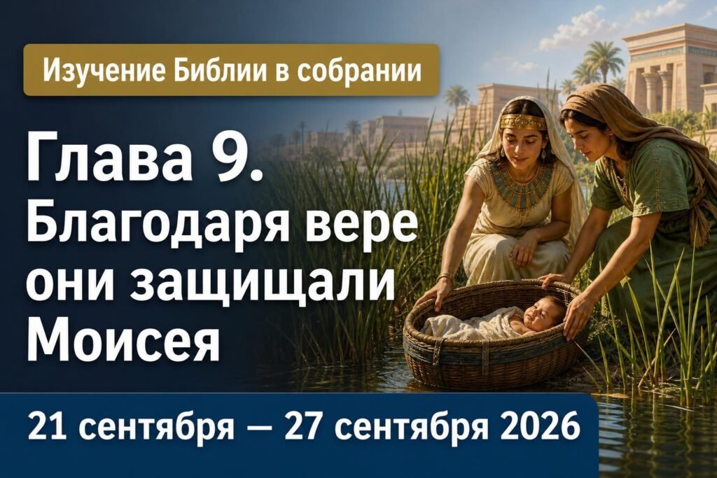 Изучение Библии в собрании на неделю 21—27 сентября 2026 года Изучение Библии в собрании на неделю 21—27 сентября 2026 года