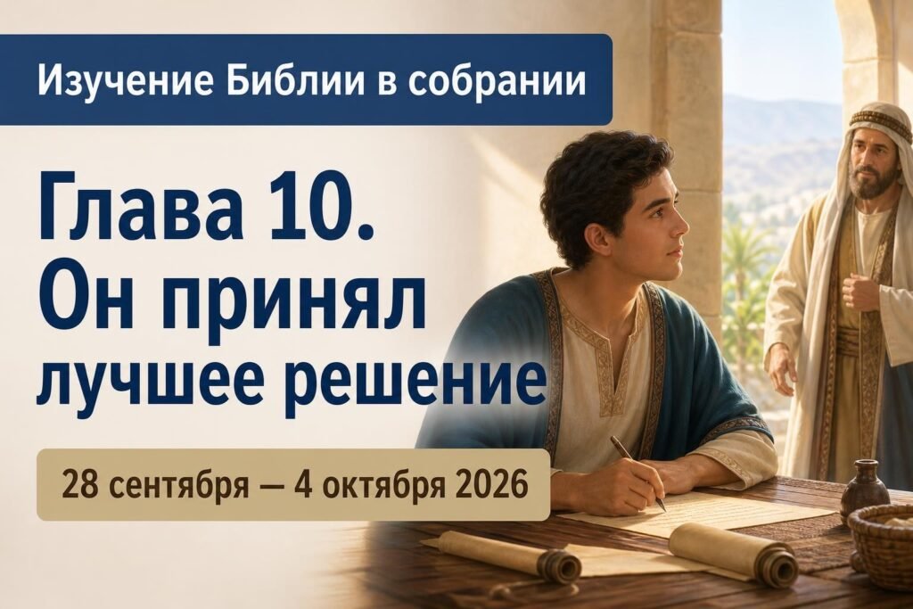 Изучение Библии в собрании на неделю 28 сентября — 4 октября 2026 года