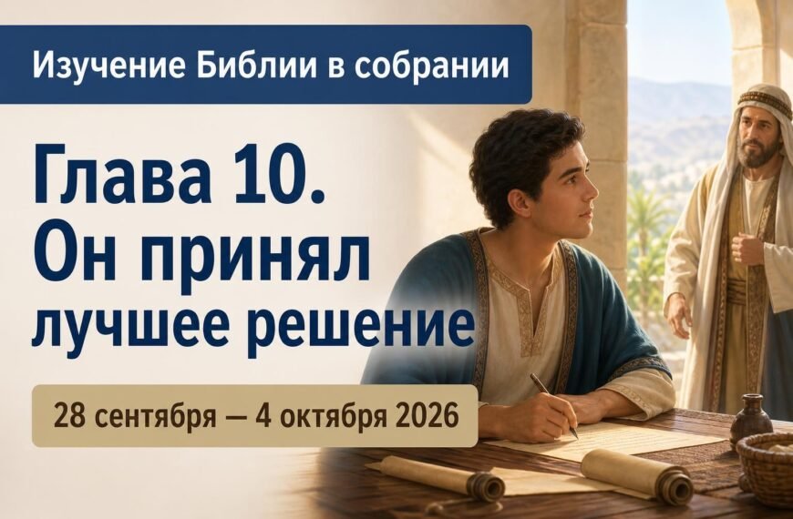 Комментарии к встрече Свидетелей Иеговы Изучение Библии в собрании на неделю 28 сентября — 4 октября 2026 года