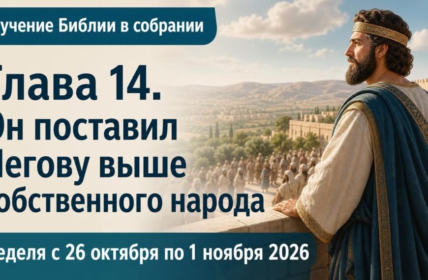 Изучение Библии в собрании на неделю с 26 октября по 1 ноября 2026 года