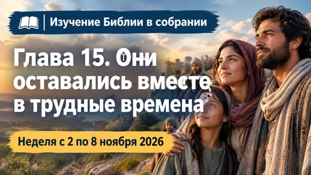 Изучение Библии в собрании на неделю с 2 по 8 ноября 2026 года