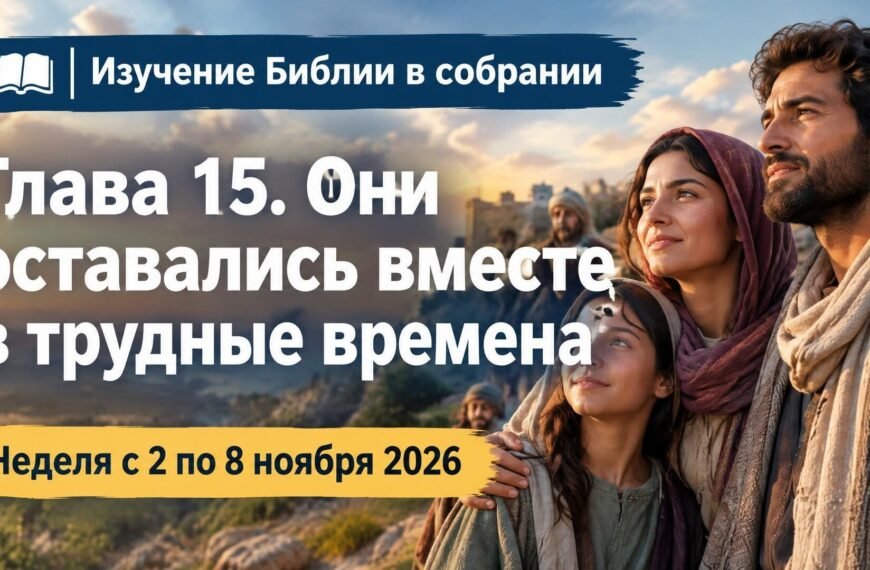 Изучение Библии в собрании на неделю с 2 по 8 ноября 2026 года