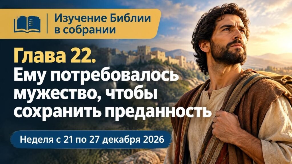 Изучение Библии в собрании на неделю с 21 по 27 декабря 2026 года