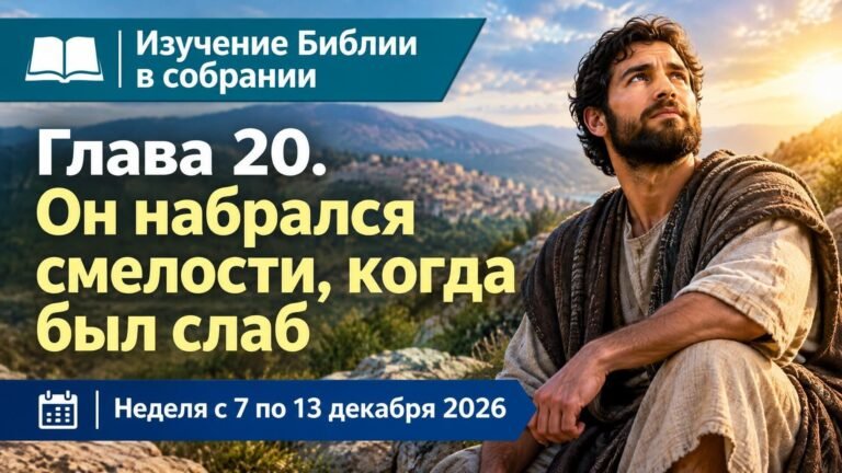 Изучение Библии в собрании на неделю с 7 по 13 декабря 2026 года